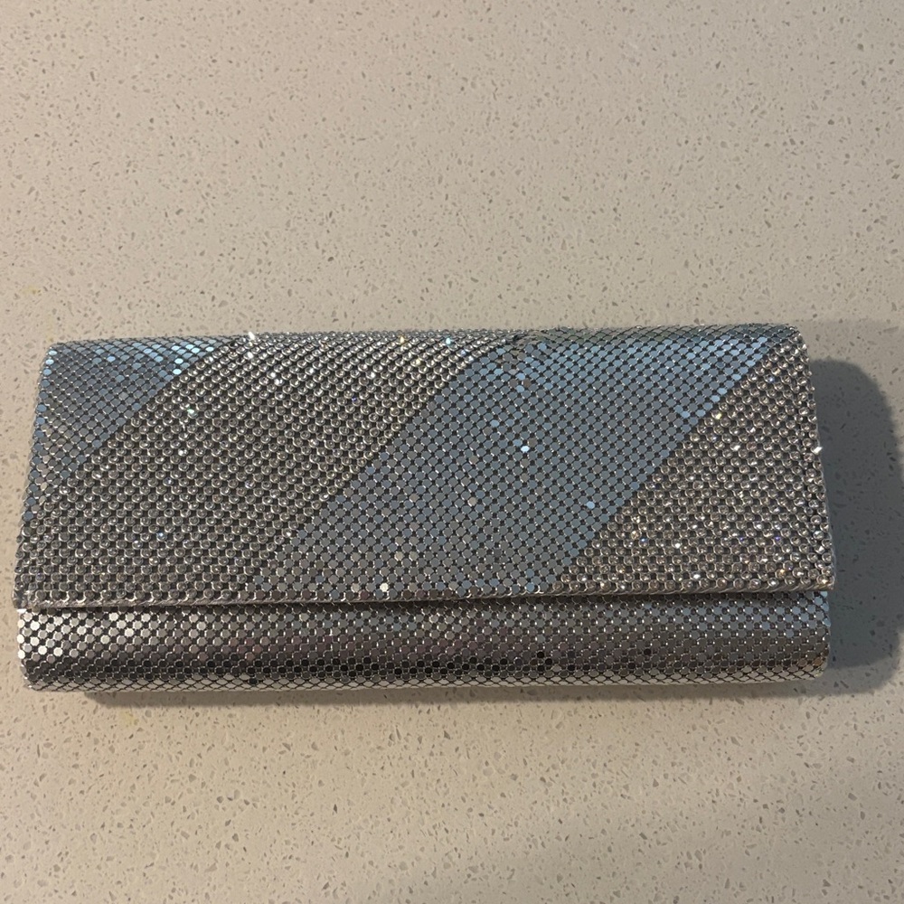 Elegant Kate Landry Silver Clutch